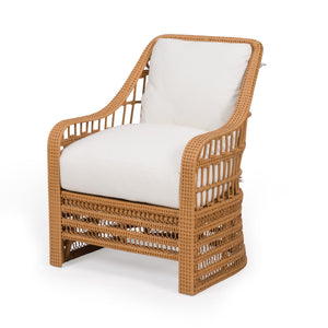 Wicker Carolina Dining Chair with cushions by Bunny Williams Home