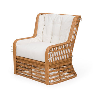 Wicker Kinley Armchair with cushions by Bunny Williams Home