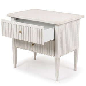 Aldo Chest with a classic white-washed painted finish
