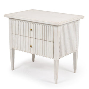 Aldo Chest with a classic white-washed painted finish