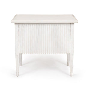 Aldo Chest with a classic white-washed painted finish