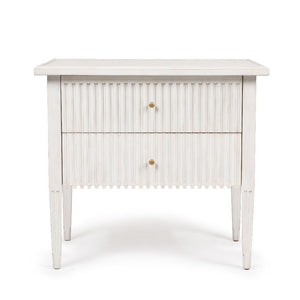 Aldo Chest with a classic white-washed painted finish