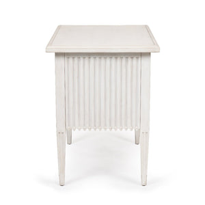 Aldo Chest with a classic white-washed painted finish