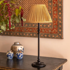 10 inch Yellow Mulberry silk French drum lampshade