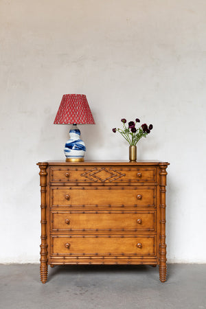 Bamboo chest with four drawers