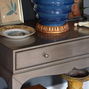 Isabella Side Table in silver by Bunny Williams Home