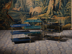 20"H Tiered Drinks Table (Blue)