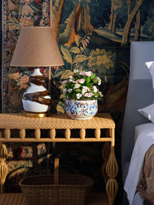 Small Brush Stroke Lamp (Brown)