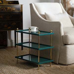 20"H Tiered Drinks Table (Green Marine)