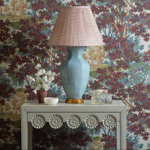 Blue Hive Lamp with gold base by Bunny Williams Home