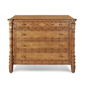 Bamboo chest with four drawers