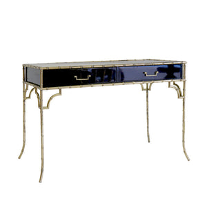 Faux Bamboo Desk - Black | PMC