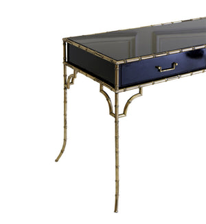 Faux Bamboo Desk - Black | PMC