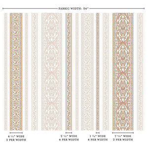 Srinagar Stripe | CB - Toast & Salmon on Blanc