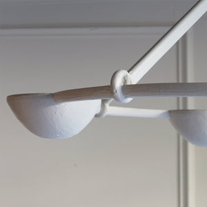 Elena Flush Mount - White Plaster