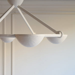 Elena Flush Mount - White Plaster