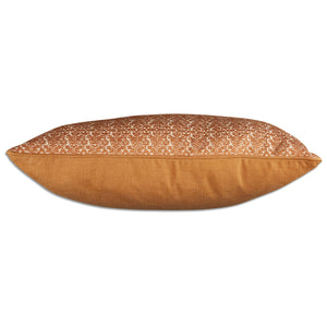 Cognac rectangular fez weave cushion - throw pillow