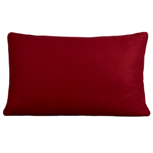 Garnet rectangular fez weave cushion - throw pillow