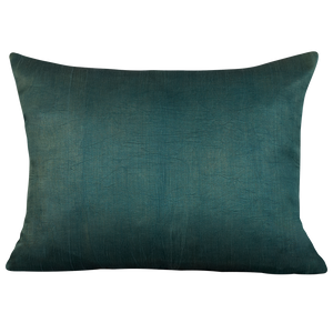 Silk Jajim Cushion/ pillow - Green/blue and multicolour stripe