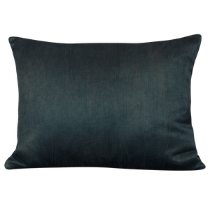 Silk Jajim Cushion/ pillow - Indigo blue and red stripe