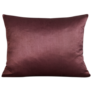 Silk Jajim cushion - Green/ecru and grey stripe on aubergine silk