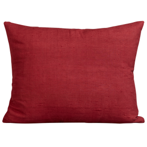 Silk Jajim cushion - Green/pink and brown stripe on fuchsia silk
