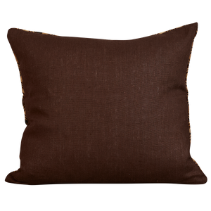 Rectangular African geometric Kuba cloth cushion