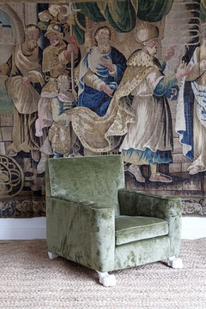 Leon Armchair – Arezzo Velvet Bracken | PMC