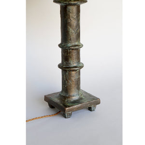Modern Table Lamp – Bronze Verdigris Detail.LR