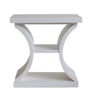 Myriad Side Table – Off White Distressed | PMC