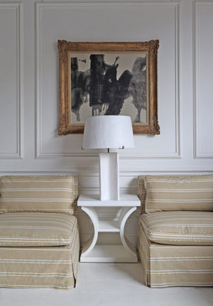 Myriad Side Table – Off White Distressed | PMC