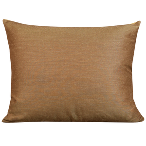 Rectangular cushion in Armure Canneli by Claremont - Gold