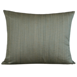 Rectangular cushion in Armure Canneli by Claremont - Sea Foam