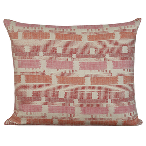 Rectangular cushion in Loom Weave by Christopher Farr - hot pink