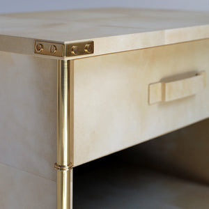 Adnet Bedside Table - Vellum