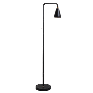 Adnet Reading Lamp - Black Leather