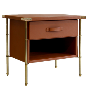 Adnet Bedside Table - Leather