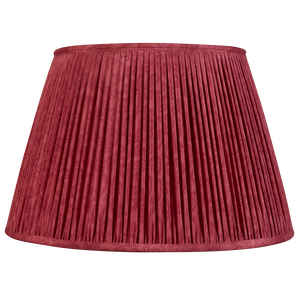 16 Inch Raspberry pink and red paisley design silk sari lampshade
