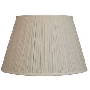 17 inch Gathered cream cotton lampshade
