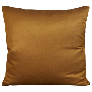Square silk suzani embroidered cushion with central medallion