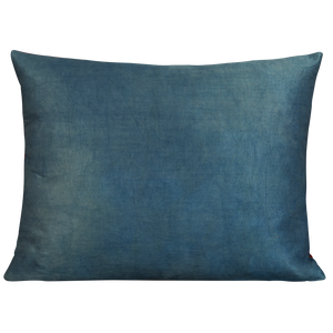 Rectangular Pink silk suzani embroidered cushion with symmetrical floral design and border