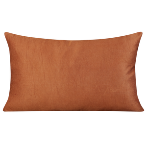 Large rectangular silk suzani cushion with scallop border and central floral design