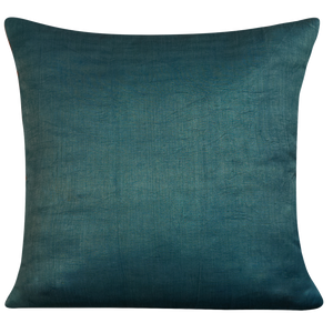 Square Anatolian design suzani on cream ground with blue silk back