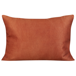 Rectangular silk suzani cushion with pink geometric design and pink back
