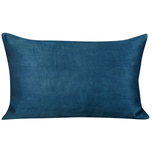 Rectangular silk suzani cushion with all over floral pomegranate design