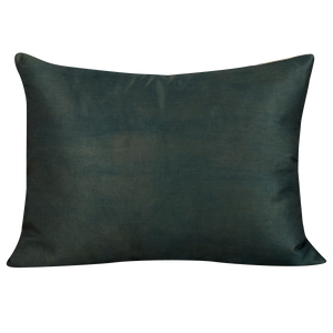 Rectangular silk suzani cushion with bold floral design