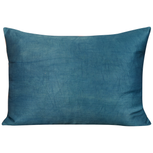 Rectangular silk suzani cushion with floral and Anatolian design