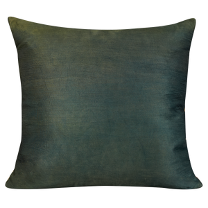 Square silk suzani cushion with Anatolian motifs
