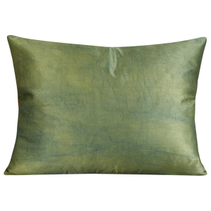Rectangular carnation and vine design suzani on gold ground