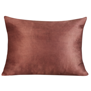 Rectangular multicoloured double paisley design suzani on dark pink salmon ground